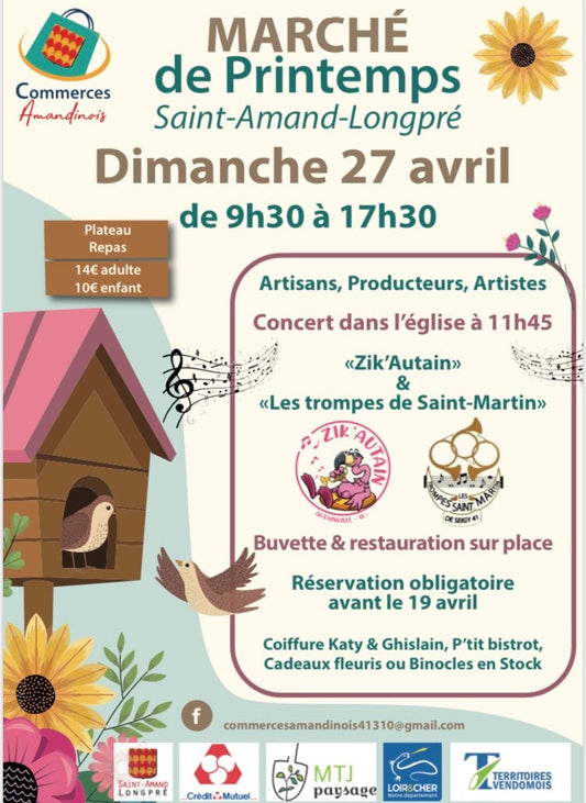 🌸✨ Lucette au 3e Marché de Printemps de Saint-Amand-Longpré ! 🎀🎶